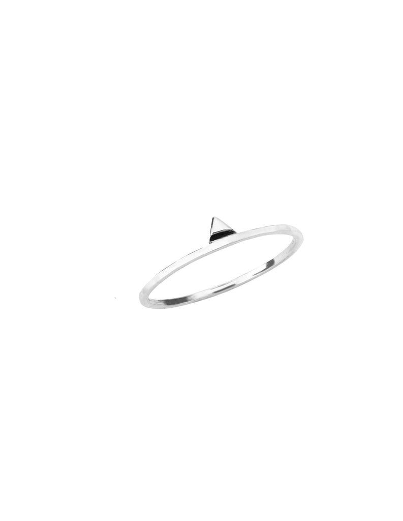 silver triangle ring by may hofman 