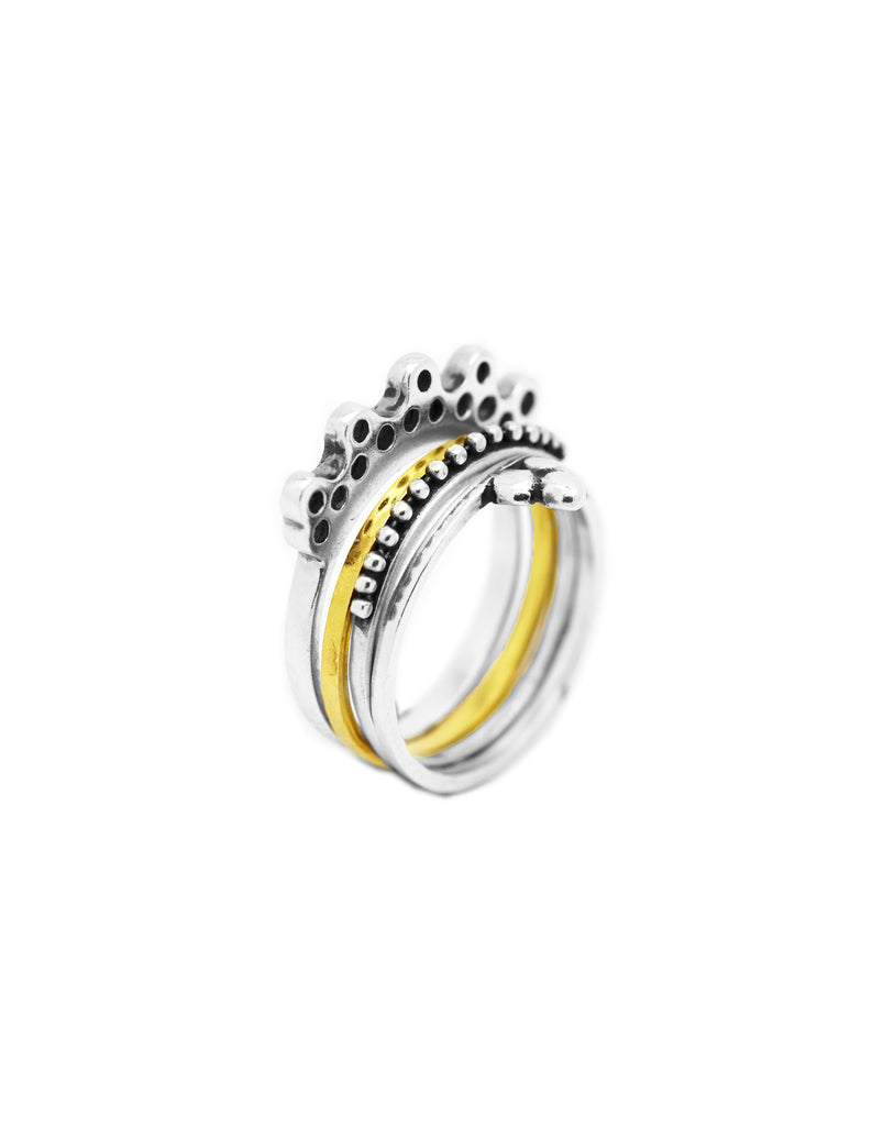 Stacking rings by may hofman jewellery 