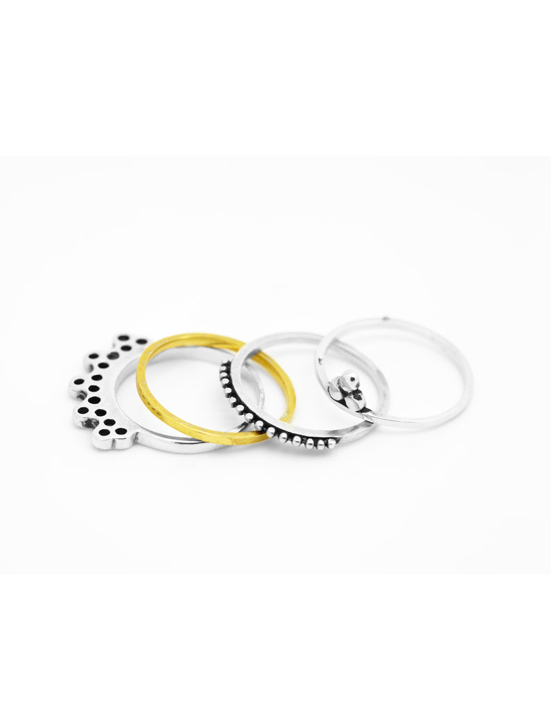 Stacking rings by may hofman jewellery 