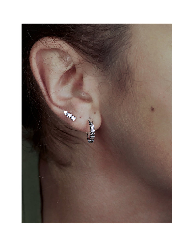 Tri Line Hoops by May Hofman Jewellery 