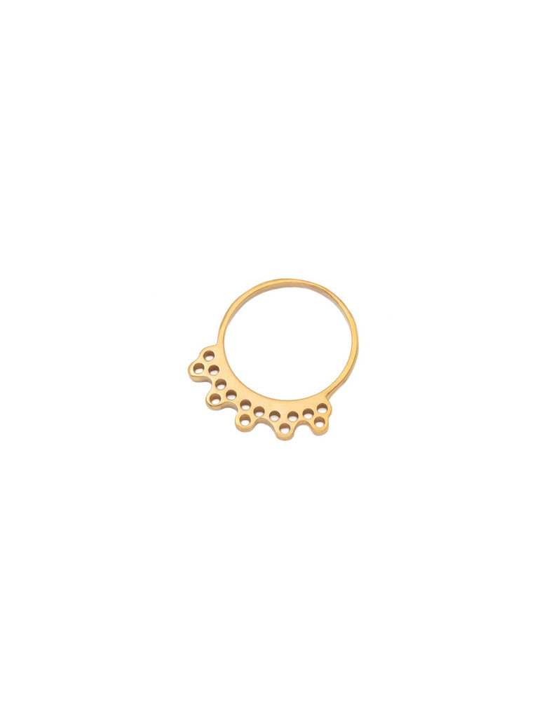 Gold india ring by may hofman jewellery 