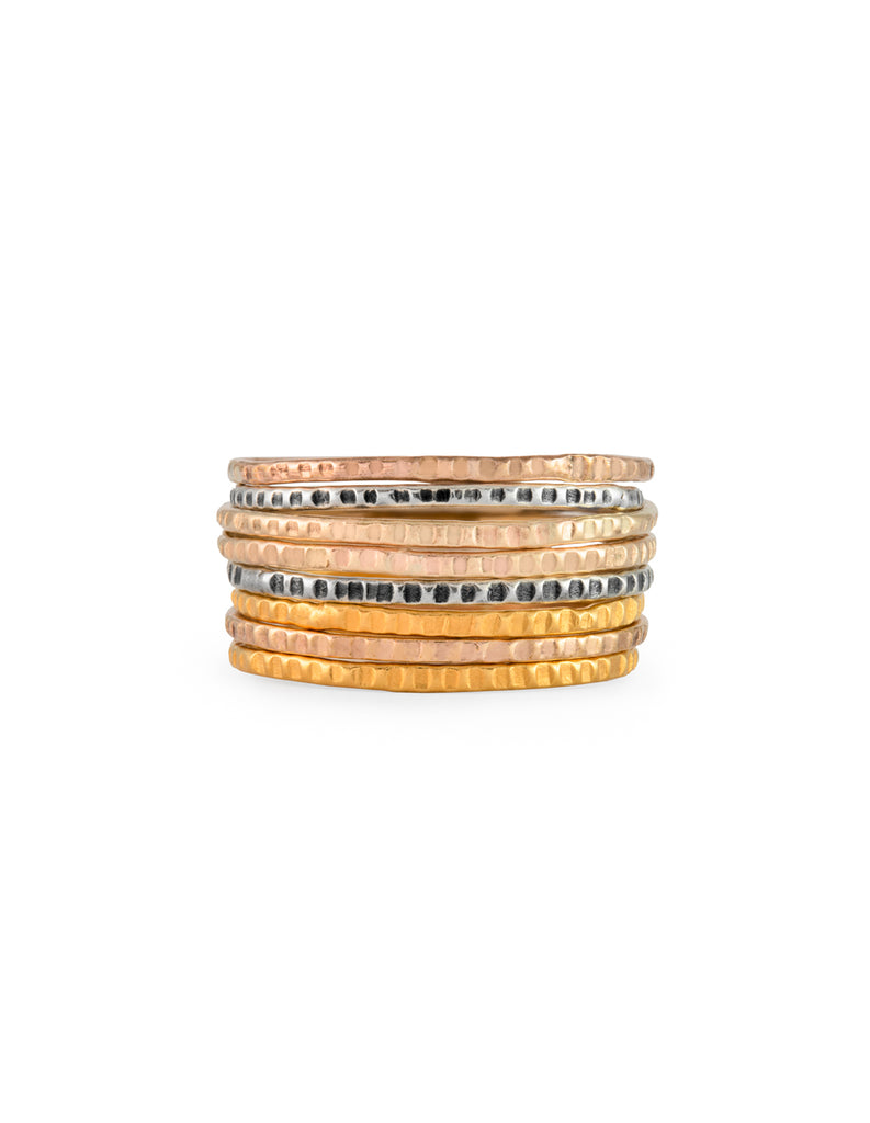 Runed stacking rings by May Hofman Jewellery 