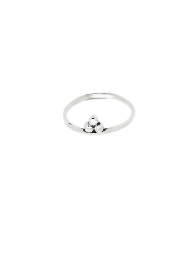 silver om ring by may hofman jewellery