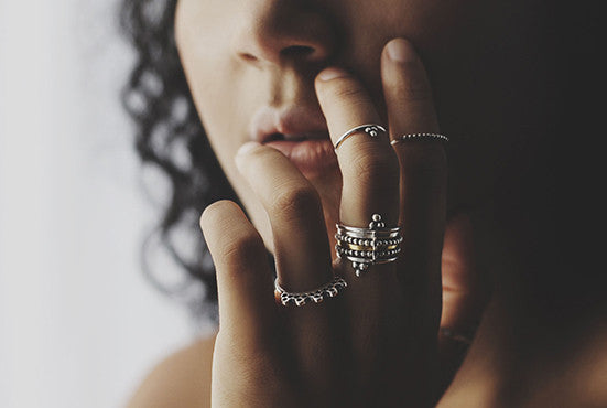 Stacking rings by may hofman jewellery 