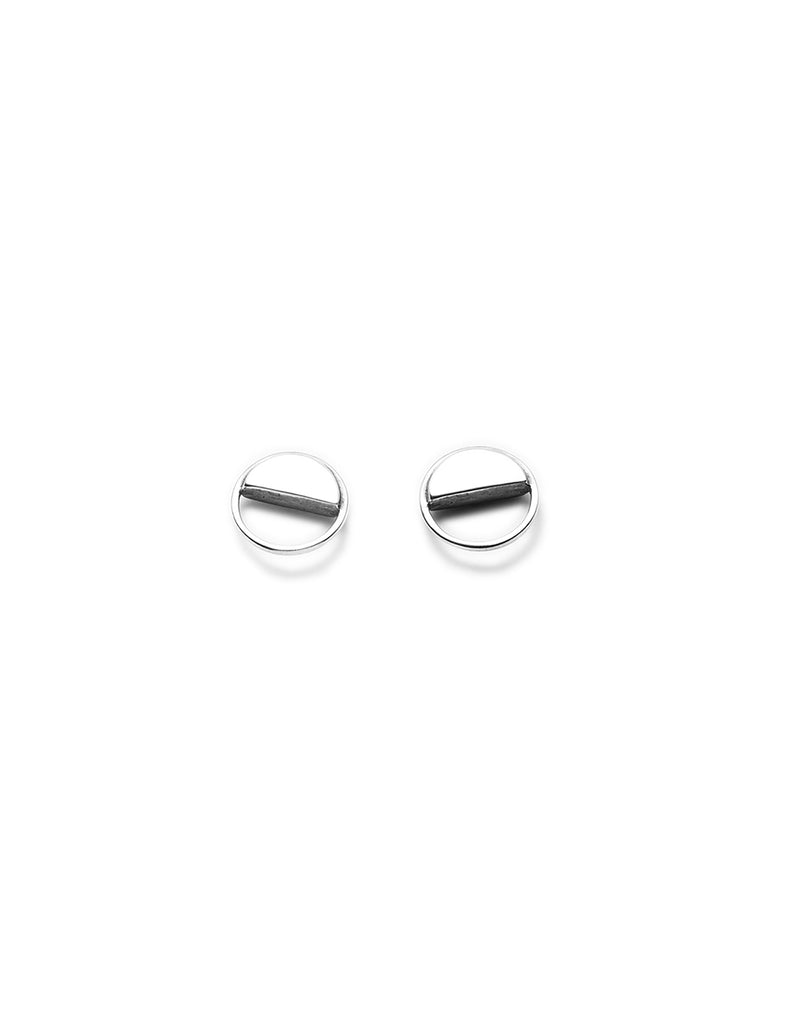 semi circle studs by May Hofman Jewellery 