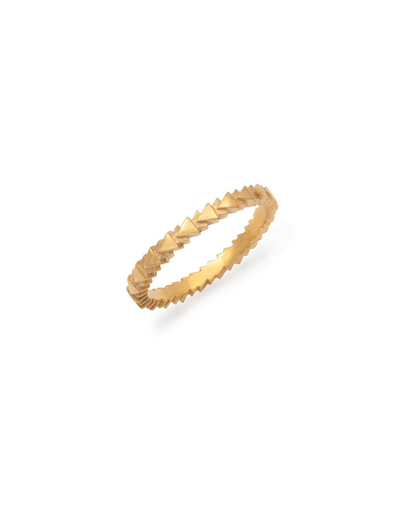 Fairmined Gold Tri Line Ring