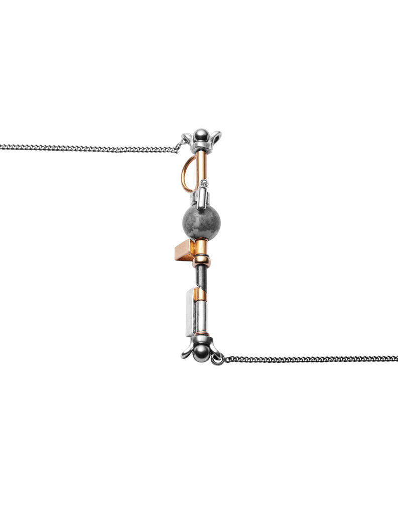 XY Contemporary Necklace by May Hofman Jewellery 