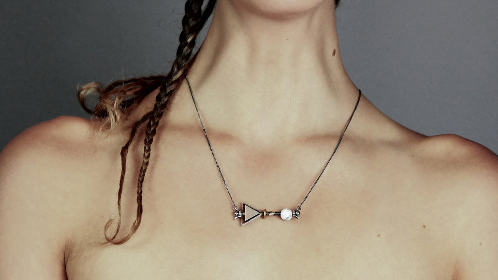 mega Triangle necklace by may hofman jewellery