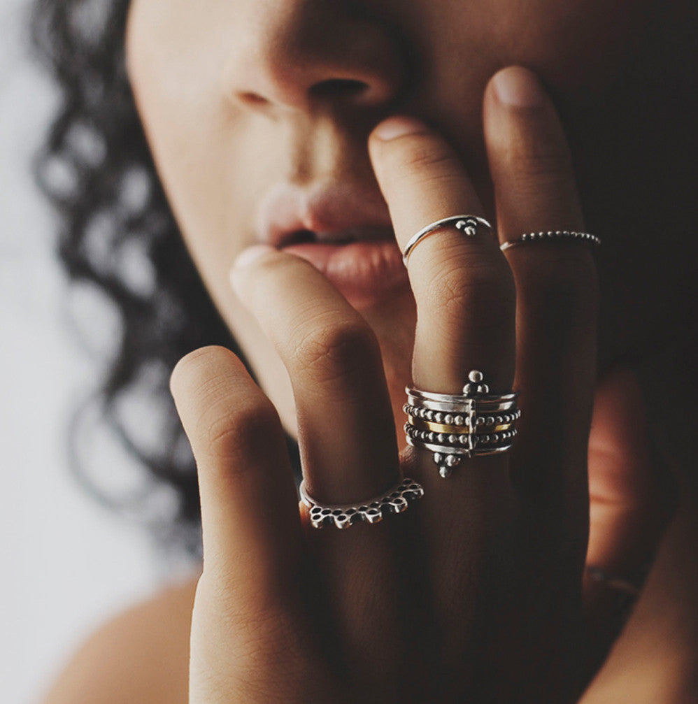 Stacking rings by may hofman jewellery 